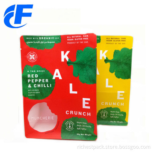 Biodegrable kraft paper flat bottom stand up bag